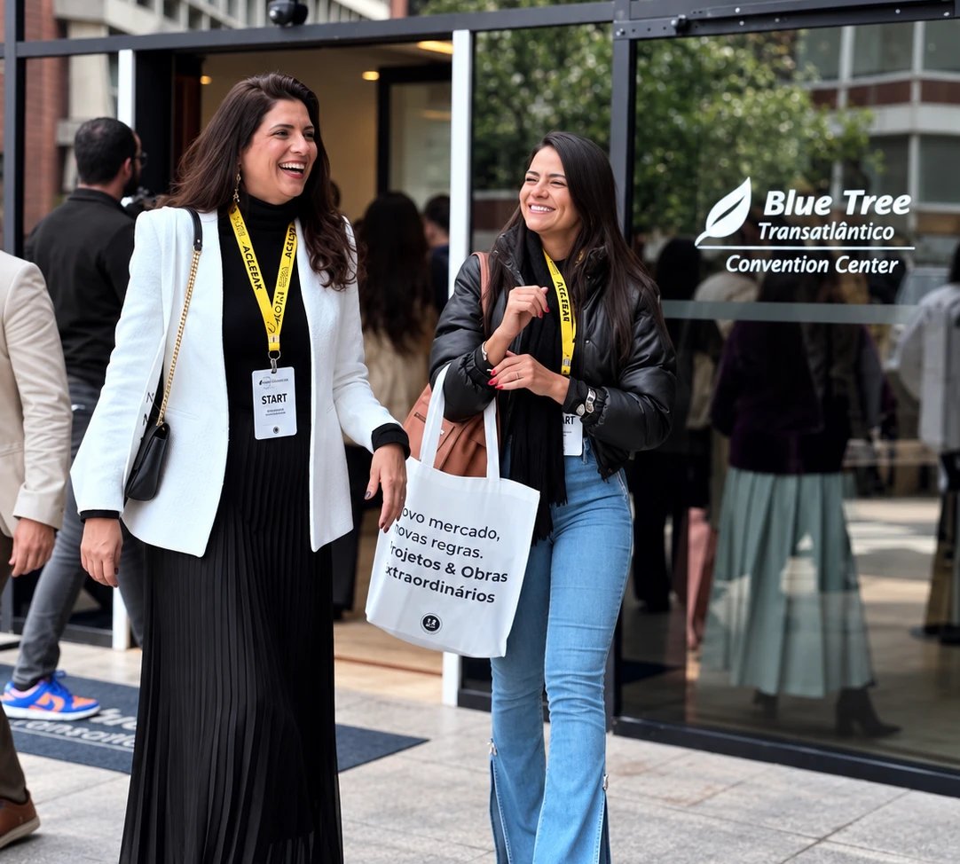 Stephanie Faina e Mariana Guimarães, sócias da Perla Construtora