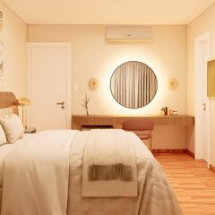Projeto 3D da suíte, Apartamento de 110 m² em 4 meses