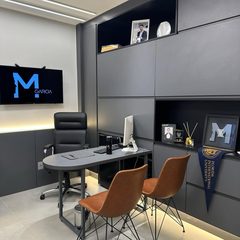Consultório entregue com a marca do cliente, Clínica Dr. Mateus Garcia