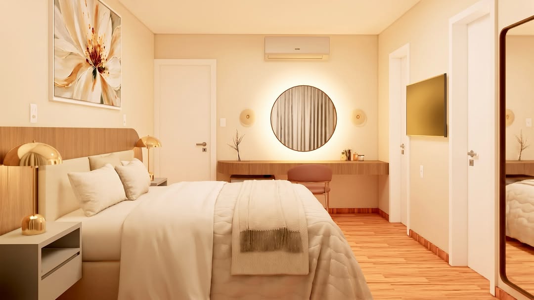 Apartamento de 110 m² em 4 meses — Projeto 3D da suíte